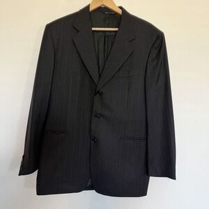 Canali Bloomingdale's 100% Wool 3 Button Blazer Suit‎ Jacket Italy EU 50R US 40R